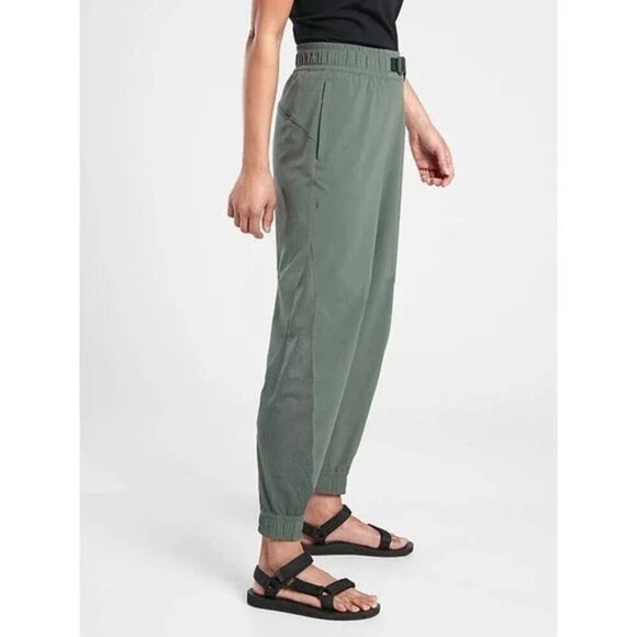 Athleta Quest Olive Green Jogger Pants - Picture 2 of 13